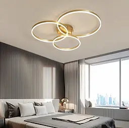 LED люстра Anelli на 3 кільця Line.F A 8008/3 GD - мініатюра 2