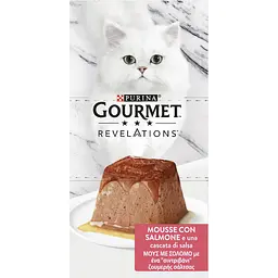 Уцінка. Вологий корм Gourmet Revelations Мус з лососем та підливкою повнораціонний для дорослих котів 114 г (2х57 г) - мініатюра 4
