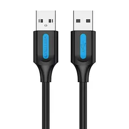Кабель Vention USB to USB 2.0 2A 1M Black PVC (COJBF) - мініатюра 2
