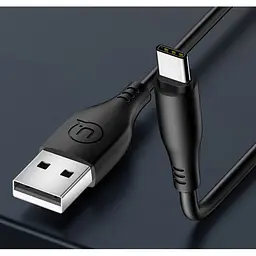 Кабель Usams U18 Round USB-A - USB-C 2A 1m Black (US-SJ267) [66962] - мініатюра 4