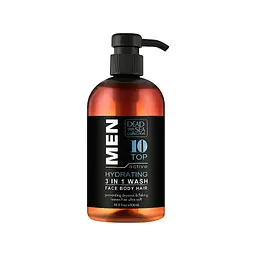 Гель для душу Dead Sea Collection Top 10 чоловічий 3 в 1 для тіла, волосся й обличчя 500 мл (7290119481453)
