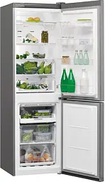Холодильник з нижньою морозильною камерою Whirlpool W7X81OOX0 2 двері 231 л 104 л A+ NF Дисплей Нержавіюча сталь (W7X81OOX0) - мініатюра 3