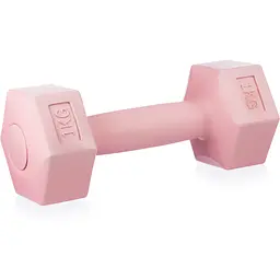 Гантелі для фітнесу композитні Gymtek 2х1кг рожевий - мініатюра 3
