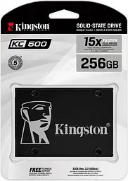 SSD накопичувач Kingston KC600 256GB (SKC600/256G) [81579] - мініатюра 3