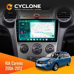 Штатна магнітола KIA Carens 2006-2012 Cyclone C9-013 4x64 DSP 4G Cyclone (НФ-00008848)