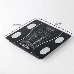 Розумні підлогові Smart ваги Taffware Digipounds Digital Scale з батарейками LED-дисплей Bluetooth 180 кг Чорний - мініатюра 4