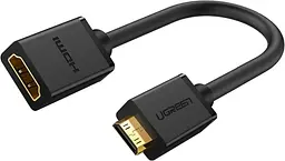 Перехідник - адаптер Ugreen Mini HDMI Male to HDMI Female Adapter Cable (22cm) кабелем 22 см (UGR-20137)