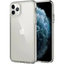 Оригінальний протиударний чохол Spigen Ultra Hybrid для iPhone 11 Pro Max (6.5") прозорий 075CS27135