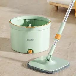 Набір швабри та відра з віджимом Homettler CW005 М'ятний 