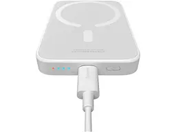 Зовнішній акумулятор (Power Bank) BASEUS Airpow Magnetic 6000mAh White (P10022807213-00) - мініатюра 4