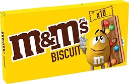 Печиво M&M's Biscuit з шоколадом та драже 19.8 г × 10 шт.