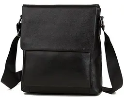 Сумка-месенджер шкіряна Tiding Bag Чорна