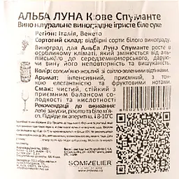 Вино ігристе Alba Luna Spumante, біле, сухе, 0,75 л - мініатюра 3