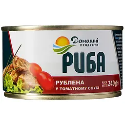 Риба рублена Домашні продукти у томатному соусі 240 г - мініатюра 2