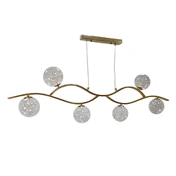 Люстра LED Levistella 9098078-6 BRZ+LED, сучасний стиль, бронзовий метал