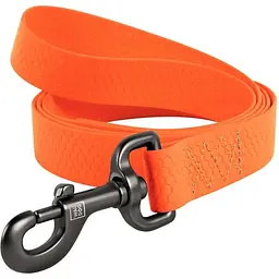 Повідець для собак Waudog Waterproof, водостійкий, L-XXL, 183х2,5 см, помаранчевий