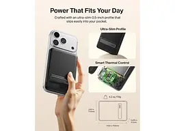 Зовнішній акумулятор (Power Bank) Belkin BoostCharge Slim 5000mAh with Kickstand Black (BPD011HQBK) - мініатюра 7
