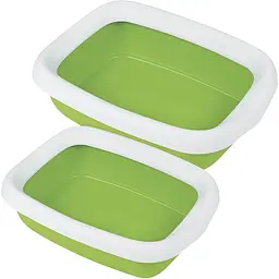 Туалет для котів з рамкою MPS Beta Maxi Green 49x39x13 см - мініатюра 2