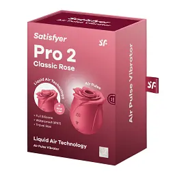 Вакуумний стимулятор клітора з вібрацією Satisfyer Pro 2 Classic Rose 7 см (червоний) - мініатюра 6