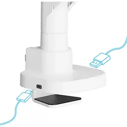 Настільне кріплення для монітора OfficePro MA851W 24-57" White [139335] - мініатюра 8