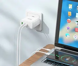 Зарядний комплект Hoco n30 glory pd 65 W three-port (2 c1a) fast charger set - мініатюра 5