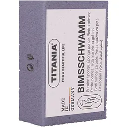 Пемза педикюрна маленька Titania 6х3.5х2.5 см блідо-синя (3000/1 синій)