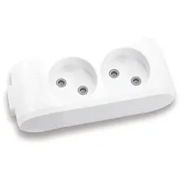 Колодка для подовжувача Panasonic X-tendia 2 гнізда grey (WLTB02202GR-UA)