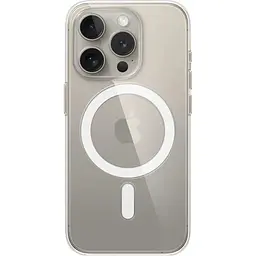 Оригінальний прозорий чохол Apple Clear Case with MagSafe для iPhone 15 Pro (6.1") Clear MT223ZM/A магнітний - мініатюра 4