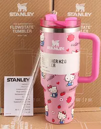 Термокухоль Stanley Quencher H2.0 Tumbler з неіржавкої сталі 1,18 л Bright Pink KT6007847