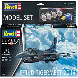 Збірна модель Revell Набір Літак F-16D Tigermeet 2014 рівень 4 масштаб 1:72, 130 деталей (RVL-63844) - мініатюра 8