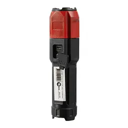 Ліхтар ручний Intertool LB-0120 світлодіодний XPE акумуляторний Li-Ion zoom чотири режими яскравість 120 лм USB зарядка - мініатюра 5