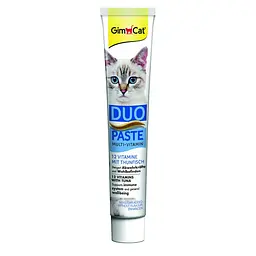 Паста для котів GimCat DUO PASTE Multi-vitamin 12 vitamins with tuna 12 вітамінів і тунець, 50 г - мініатюра 6