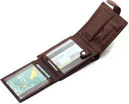 Класичне чоловіче портмоне з натуральної шкіри ST Leather В 102 коричневе 9,5 см - мініатюра 6