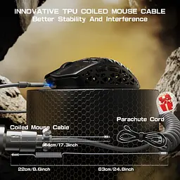 Мишка Attack Shark R5 Ultra, Wireless, PAW3950MAX сенсор, 42000dpi., 6кн., Black - мініатюра 9