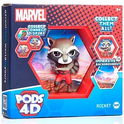 Колекційна фігурка Pop Top Ракета WOW! PODS 4D MVL-1038-12 серії "Марвел"