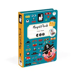Магнітна книга Смішні обличчя хлопчиків 70ел Janod det0017712 - мініатюра 7