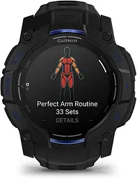 Смарт-годинник Garmin Instinct 3 50mm AMOLED Black with Black Band (010-03020-03) - мініатюра 3
