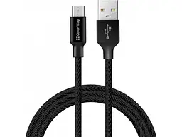 Кабель ColorWay (CW-CBUM009-BK) USB MicroUSB 2.4A 2м чорний