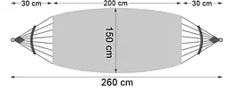 Гамак подвійний Eden Marine 260x150 - мініатюра 4