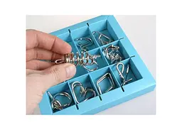 Набір головоломок Eureka Metal Puzzles блакитний 10 шт. (473356) - мініатюра 3