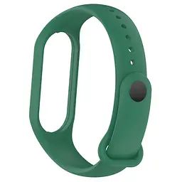 Силіконовий ремінець для фітнес браслетів Xiaomi Mi Band 5/6/7, Silicone, army green, зі зручною застібкою, на фітнес трекер та смарт годинник, ArmorStandart (ARM61900) - мініатюра 2