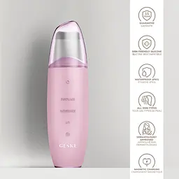 Мікрострумовий скрабер для шкіри та усунення чорних точок GESKE MicroCurrent Skin Scrubber & Blackhead Remover 9 в 1 рожевий - мініатюра 5