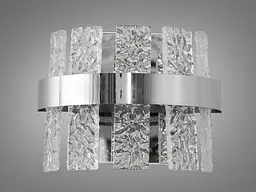 Бра настінне LED Diasha 828/2CH, 18W, хром, 990 лм, для коридору, спальні, вітальні - мініатюра 4