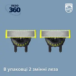 Змінні леза Philips OneBlade, 2 шт. (QP420/50) - мініатюра 2