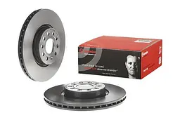 Диск тормозной передний вентилируемый Audi A3, Q3, A1, TT, Q2 01-25г Brembo ( 09.9772.11 )
