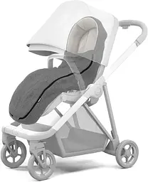 Теплий конверт-накидка Thule Stroller Footmuff Grey Melange (TH 11200324) - мініатюра 2