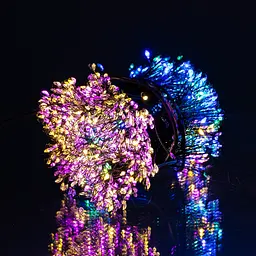 Гірлянда Кінський хвіст Мішура 1800 LED 20 ниток 3 м зелена, мультиколор GarlandoPro D1800L3MGML - мініатюра 7