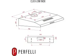 Витяжка Perfelli CLIO 6DM INOX - мініатюра 7