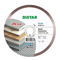 Алмазний диск по кераміці Distar Hard ceramics 1A1R 200x1,6/1,2x10x25,4 мм