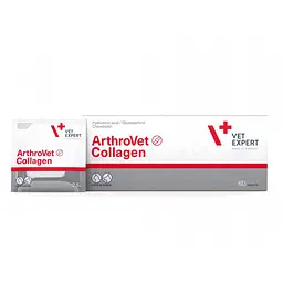 Vet Expert ArthroVet Collagen Харчова добавка для молодих тварин у період росту та для літніх тварин з остеоартрозом, 60 саше